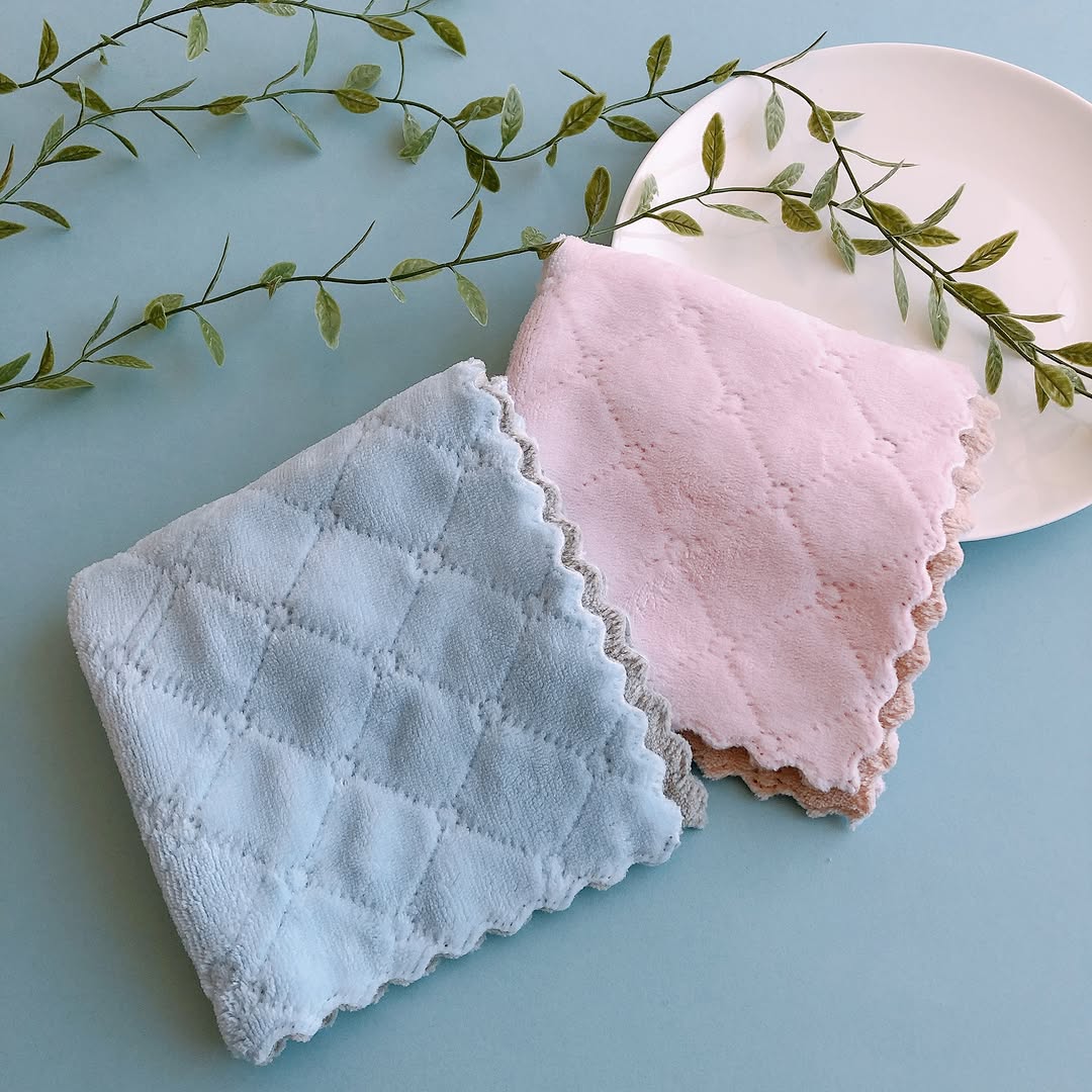 キャンドゥ マイクロふきんエンボス2P