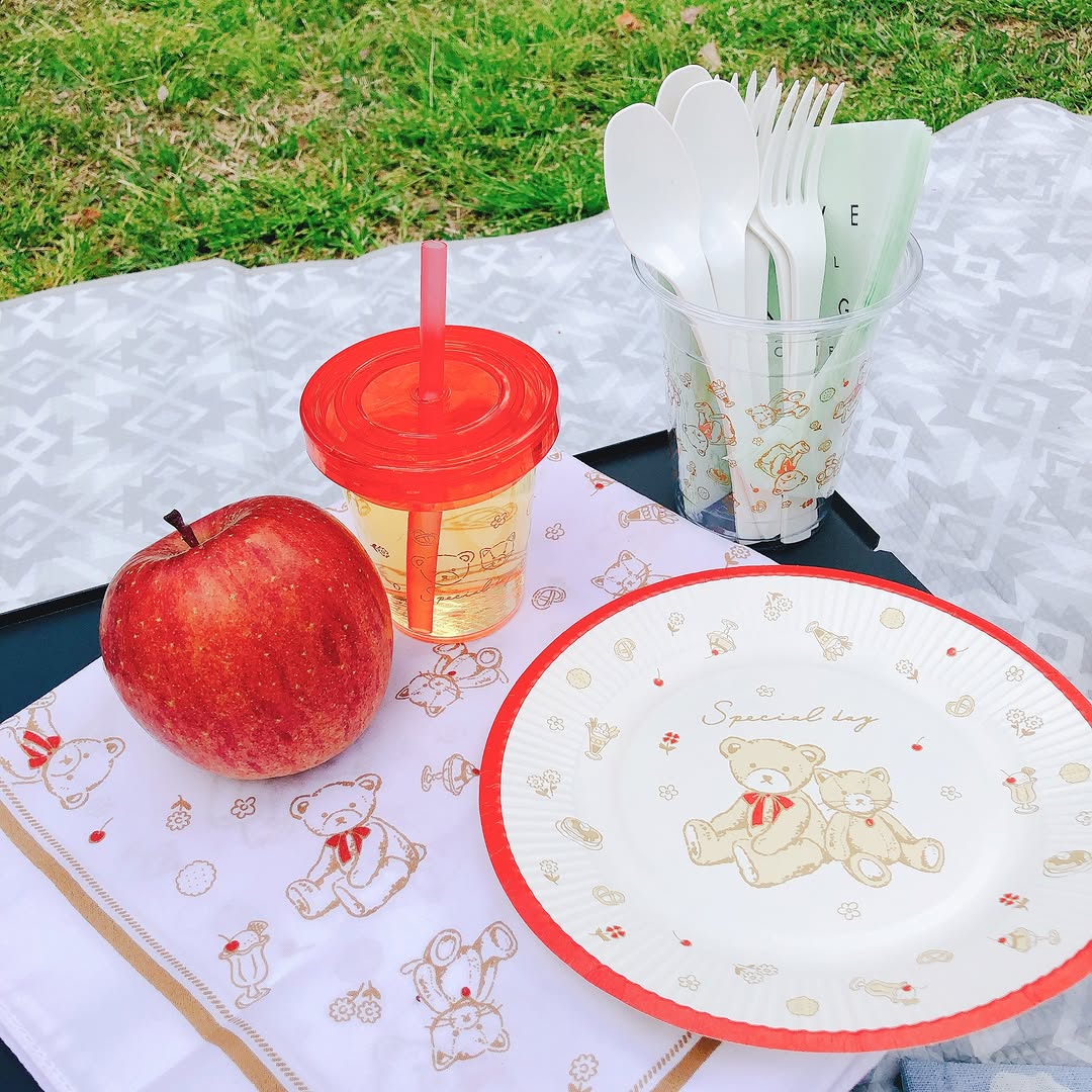 キャンドゥ くまとねこ ピクニックグッズ