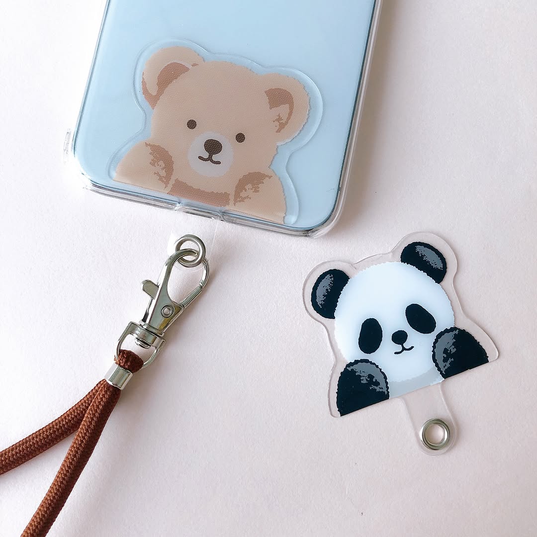 キャンドゥ スマホストラップホルダー クマ パンダ