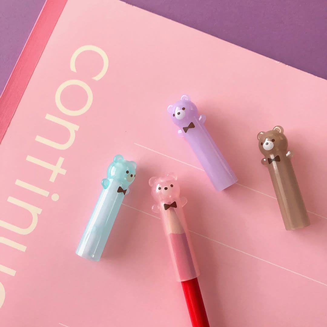 キャンドゥ くま鉛筆キャップとA4ノート