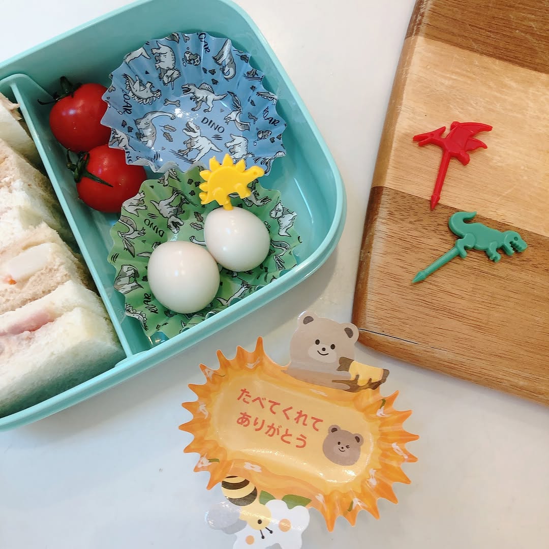 キャンドゥ お弁当グッズ アニマルカップ 恐竜ピックス