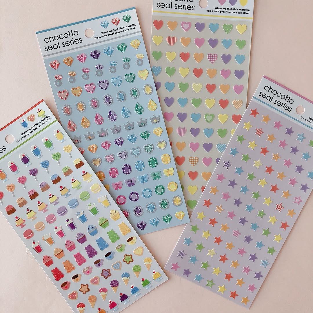 キャンドゥ CHOCOTTOシール カラフルシリーズ