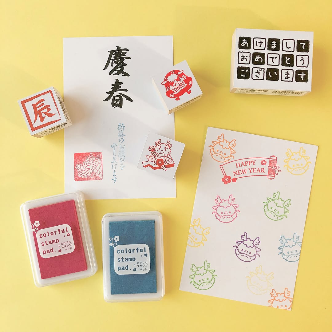 キャンドゥ 年賀スタンプとスタンプパッド