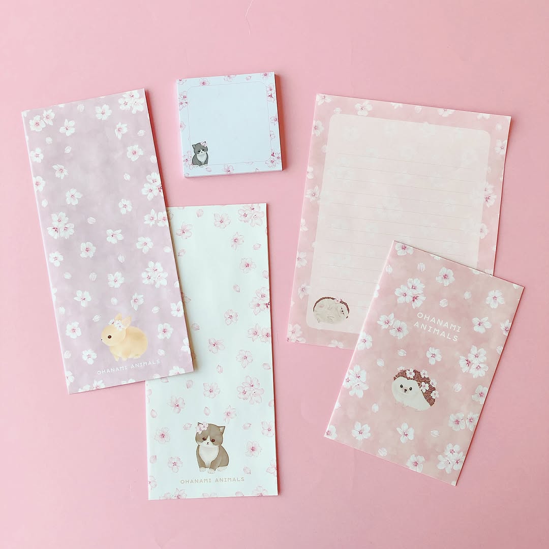キャンドゥ 桜アニマルシリーズ 文具と雑貨