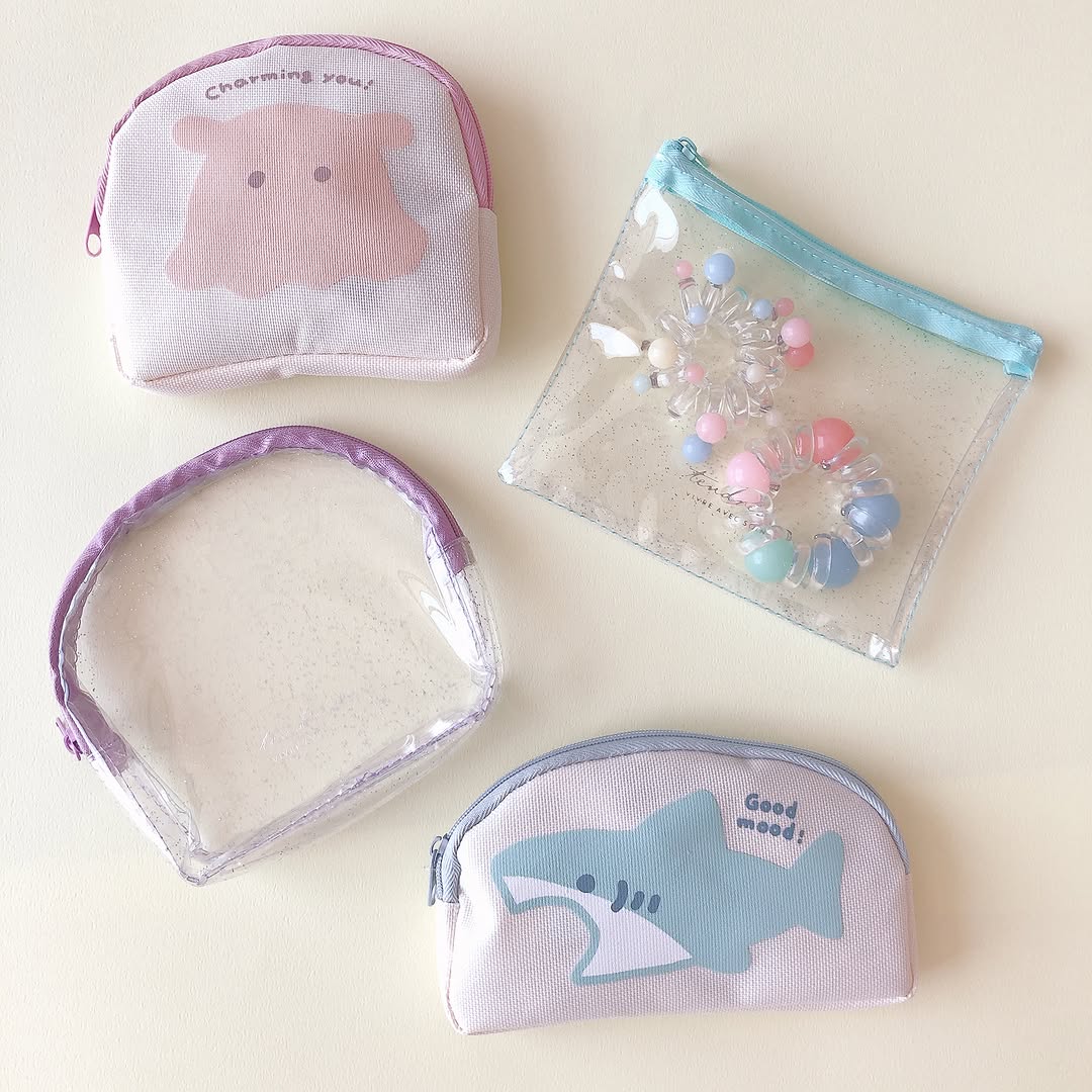 キャンドゥ 夏ポーチ メンダコ サメ クリアラメ