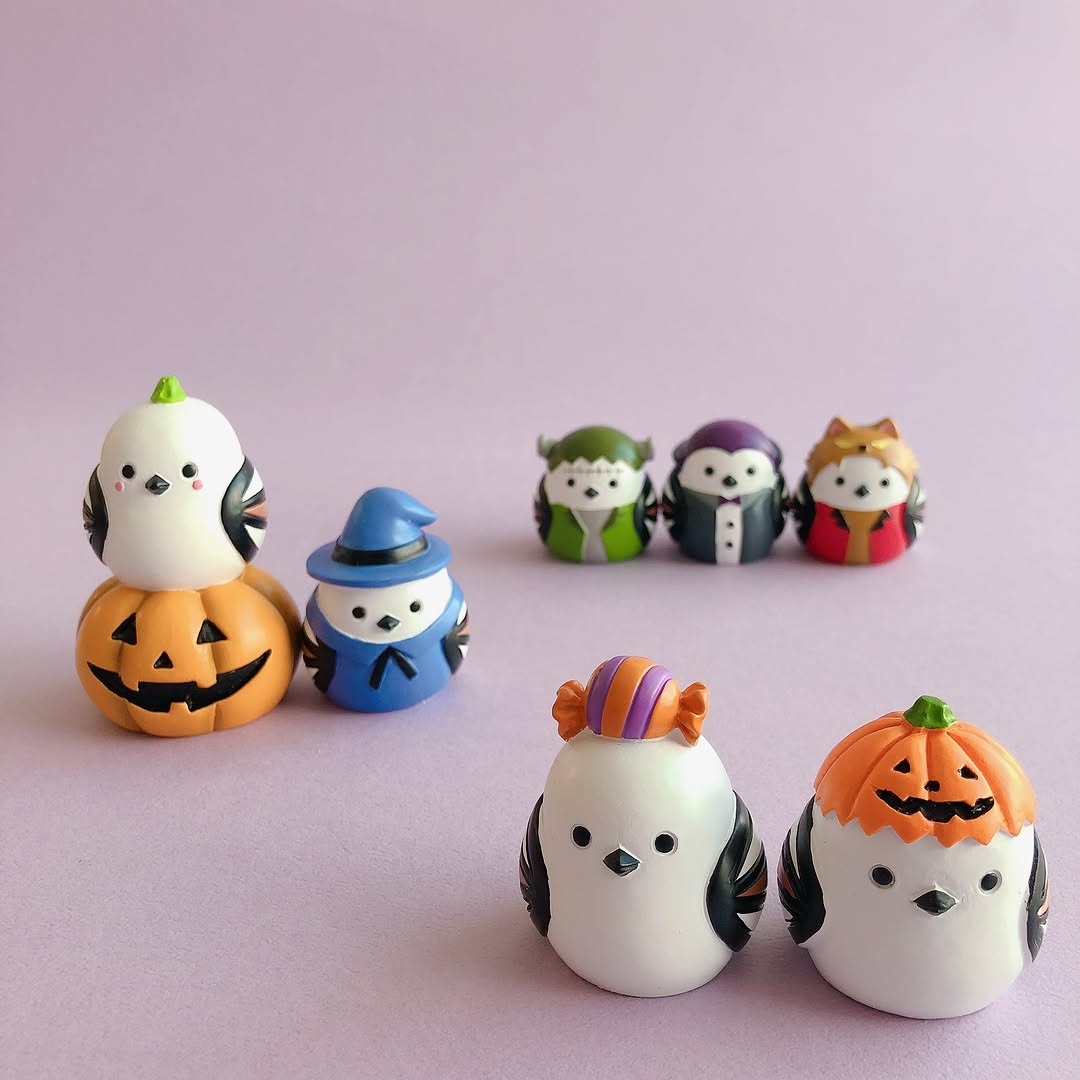 キャンドゥ シマエナガ ハロウィン オブジェ