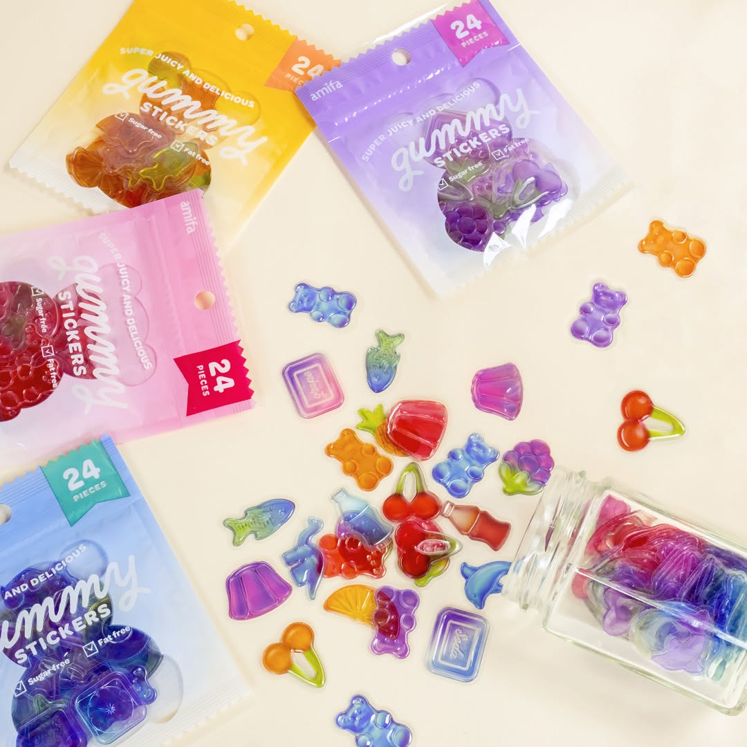 キャンドゥ ぷっくりキャンディ フレークシール