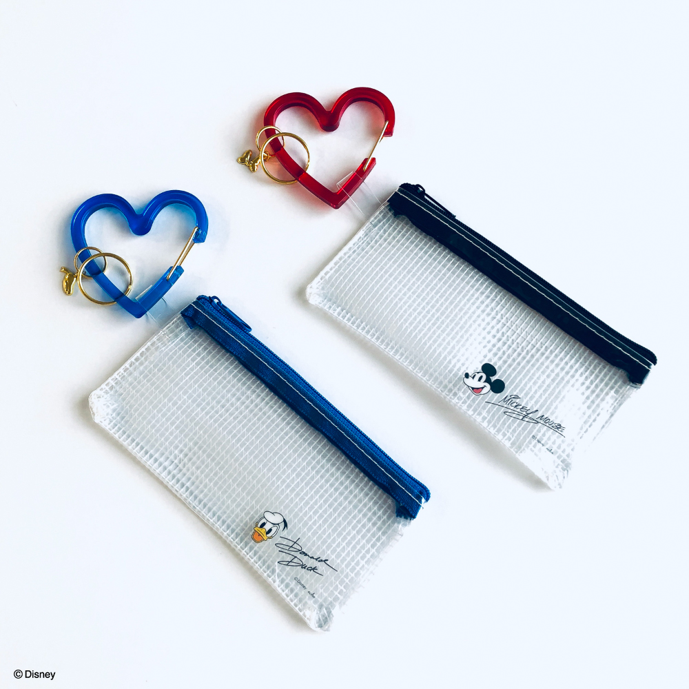 キャンドゥ ディズニー カラビナ クリアポーチ