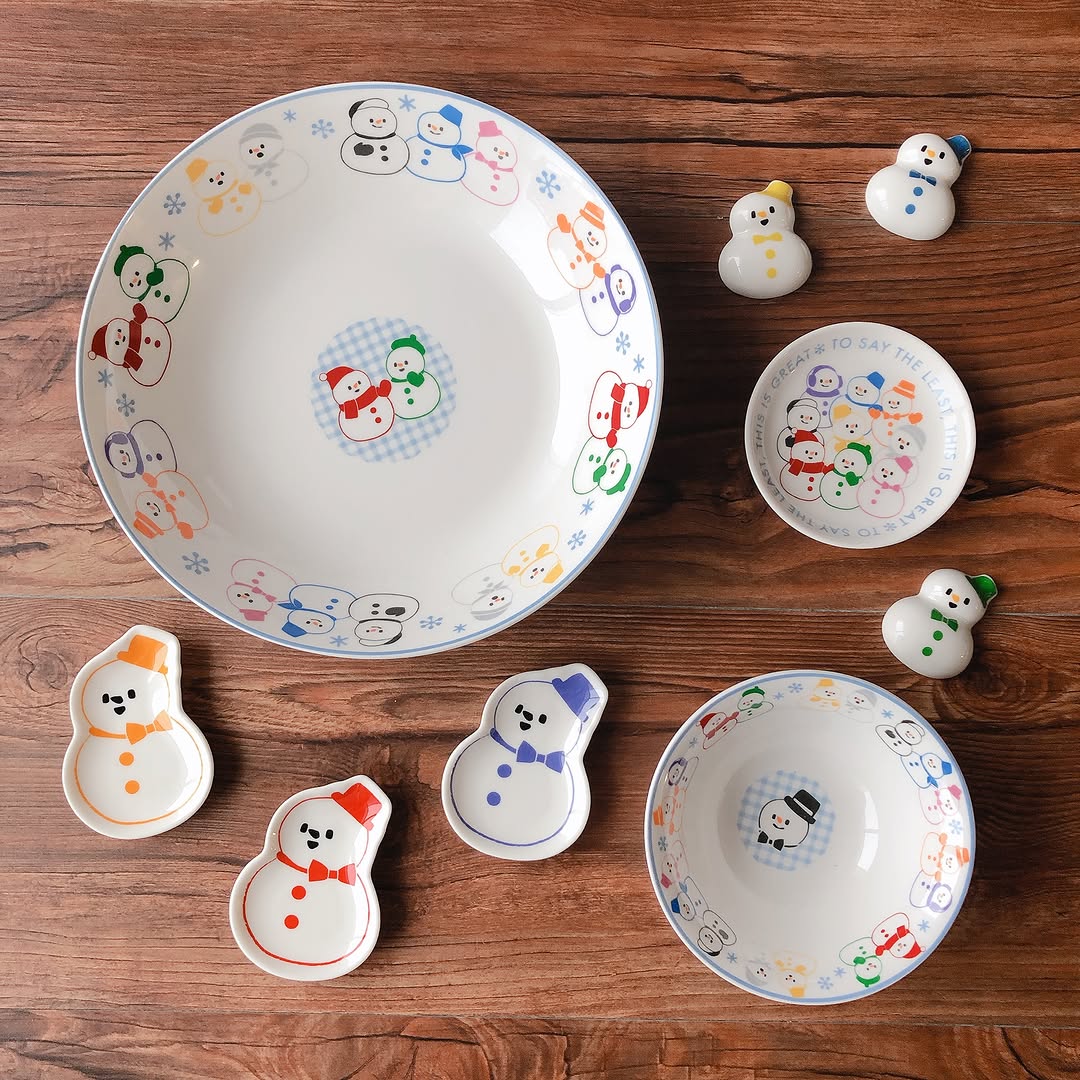 キャンドゥ スノーマン食器