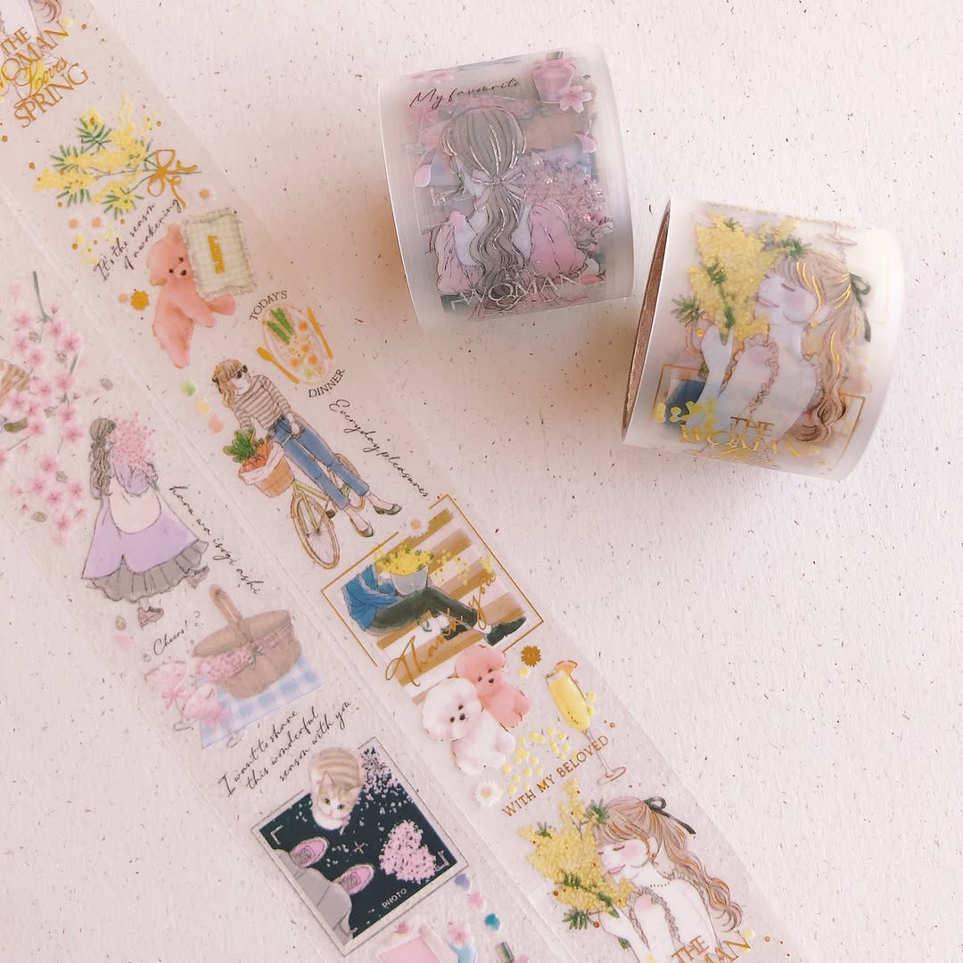 キャンドゥ 春デザインシール さくら ミモザ