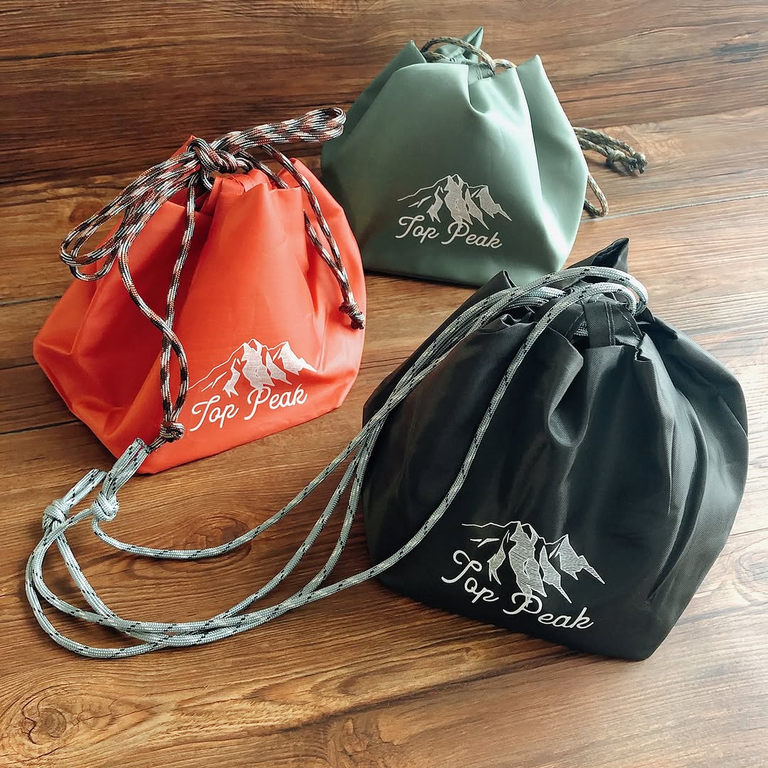 キャンドゥ アウトドアポーチ 巾着バッグ ギアポーチ