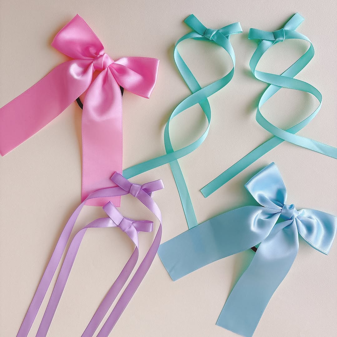 キャンドゥ サテンリボンヘアアクセ