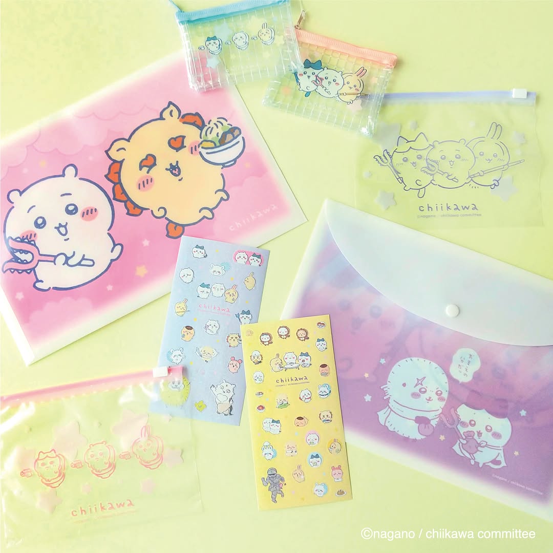 キャンドゥ ちいかわ新商品 ファイル ポーチ