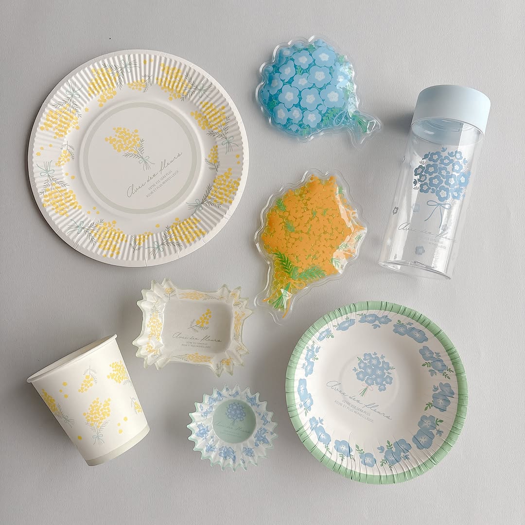 キャンドゥ ミモザ ネモフィラ ペーパーアイテム