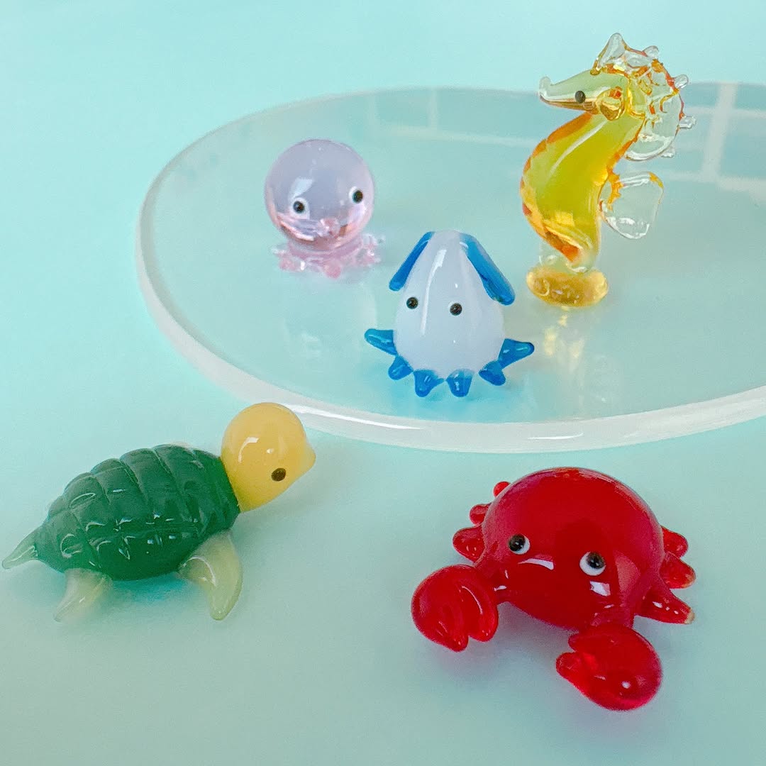 キャンドゥ ミニガラスオブジェ マリンフレンズ