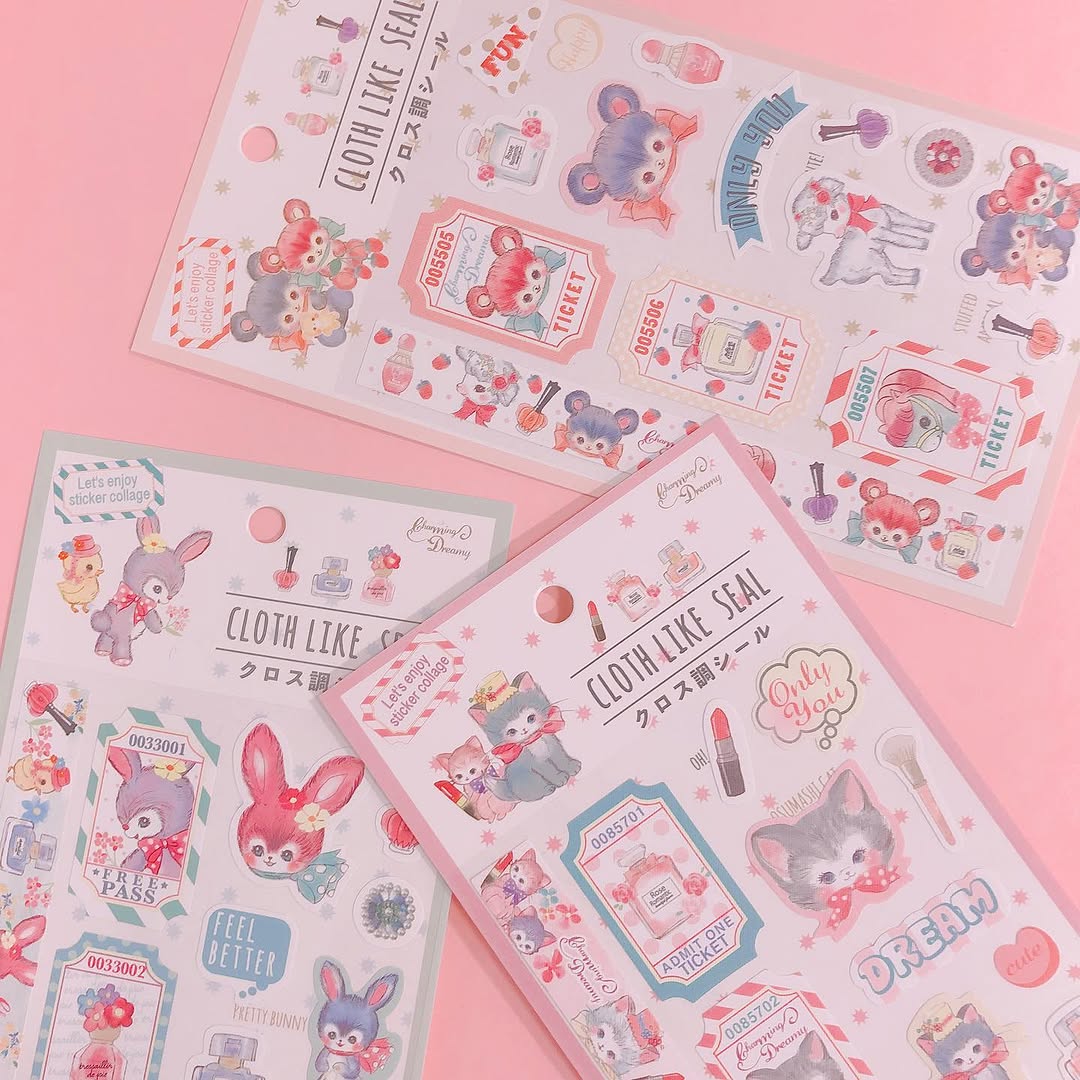 クロス調シールチャーミングドリーミィ