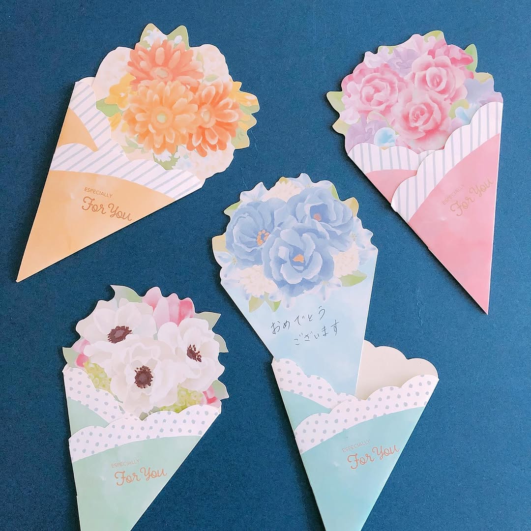 メッセージカード花束